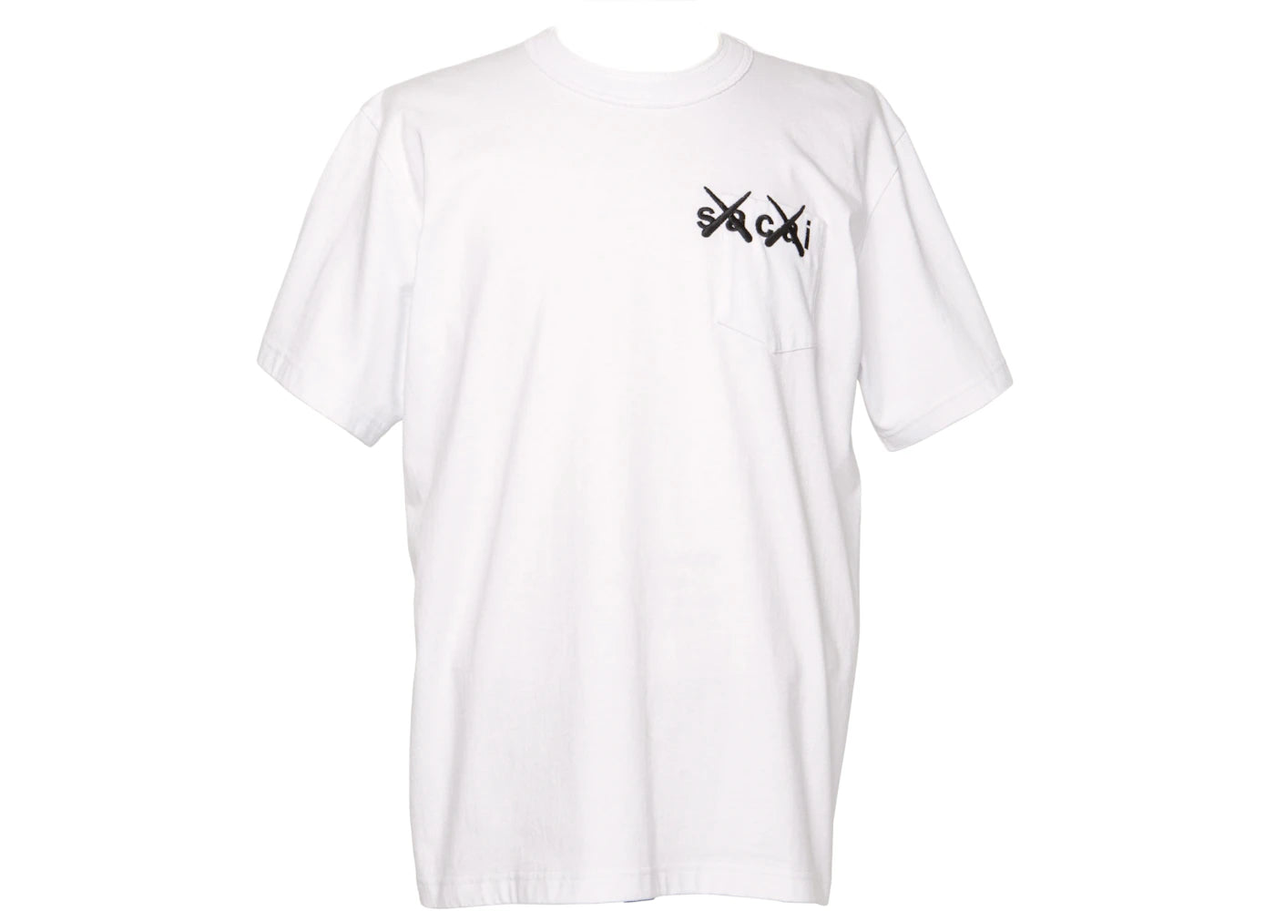 KAWS x Sacai Embroidery Tee White x Black