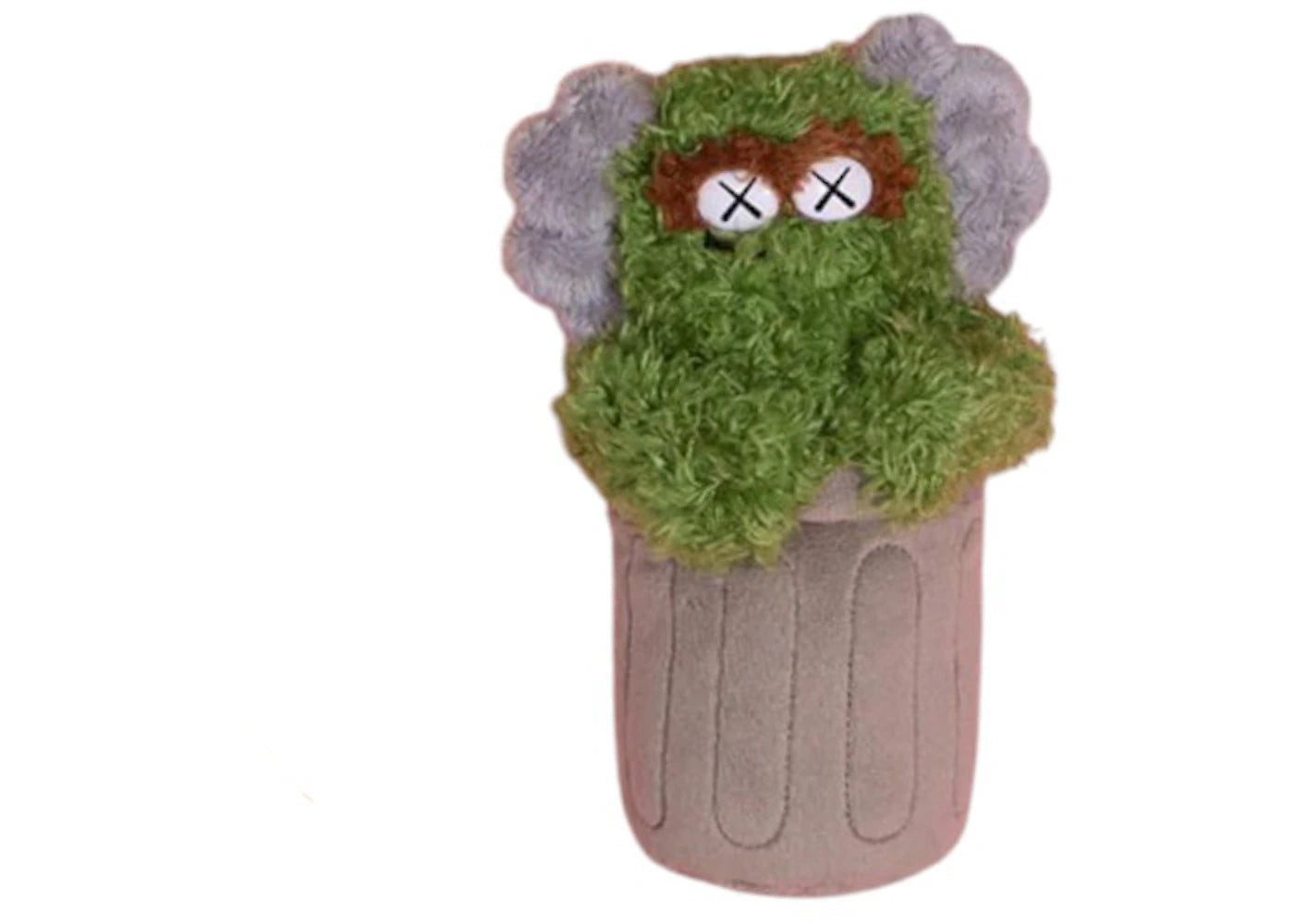 KAWS x Sesame Street Water Parade Oscar the Grouch Plush Keychain