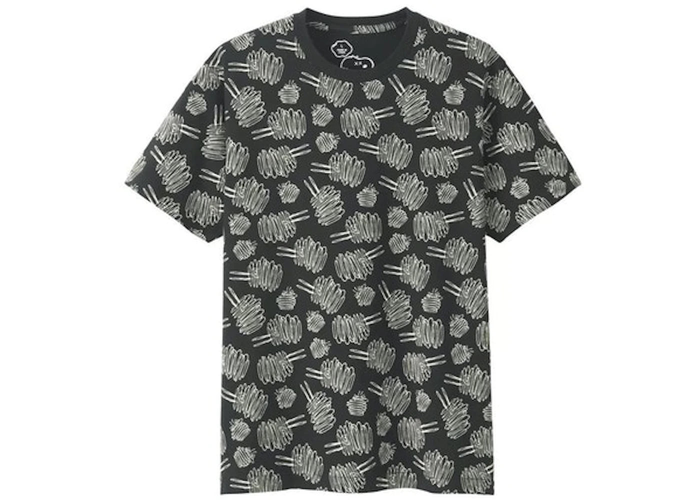 KAWS x Uniqlo x Peanuts Dust Cloud All Over Tee (Asia Sizing) Black