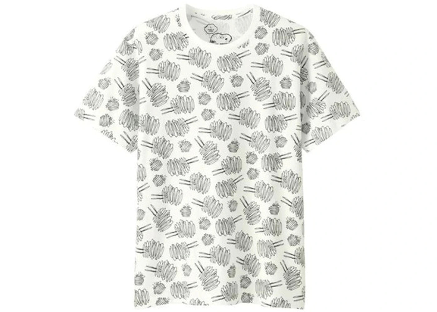 KAWS x Uniqlo x Peanuts Dust Cloud All Over Tee (Asia Sizing) White