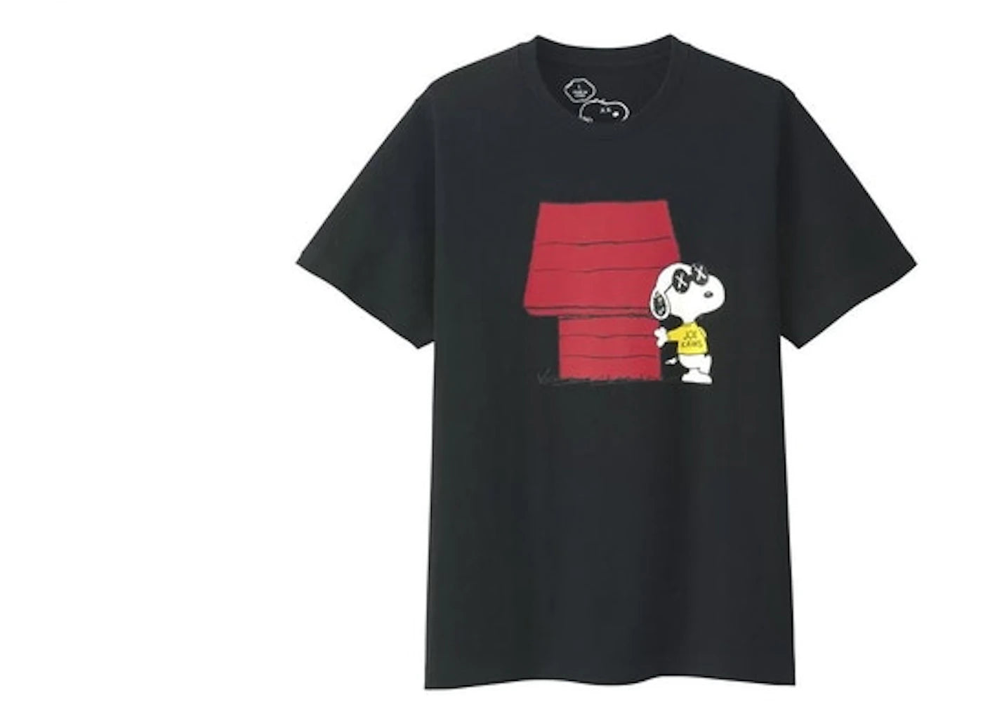 KAWS x Uniqlo x Peanuts Joe Kaws Doghouse Tee (Asia Sizing) Black