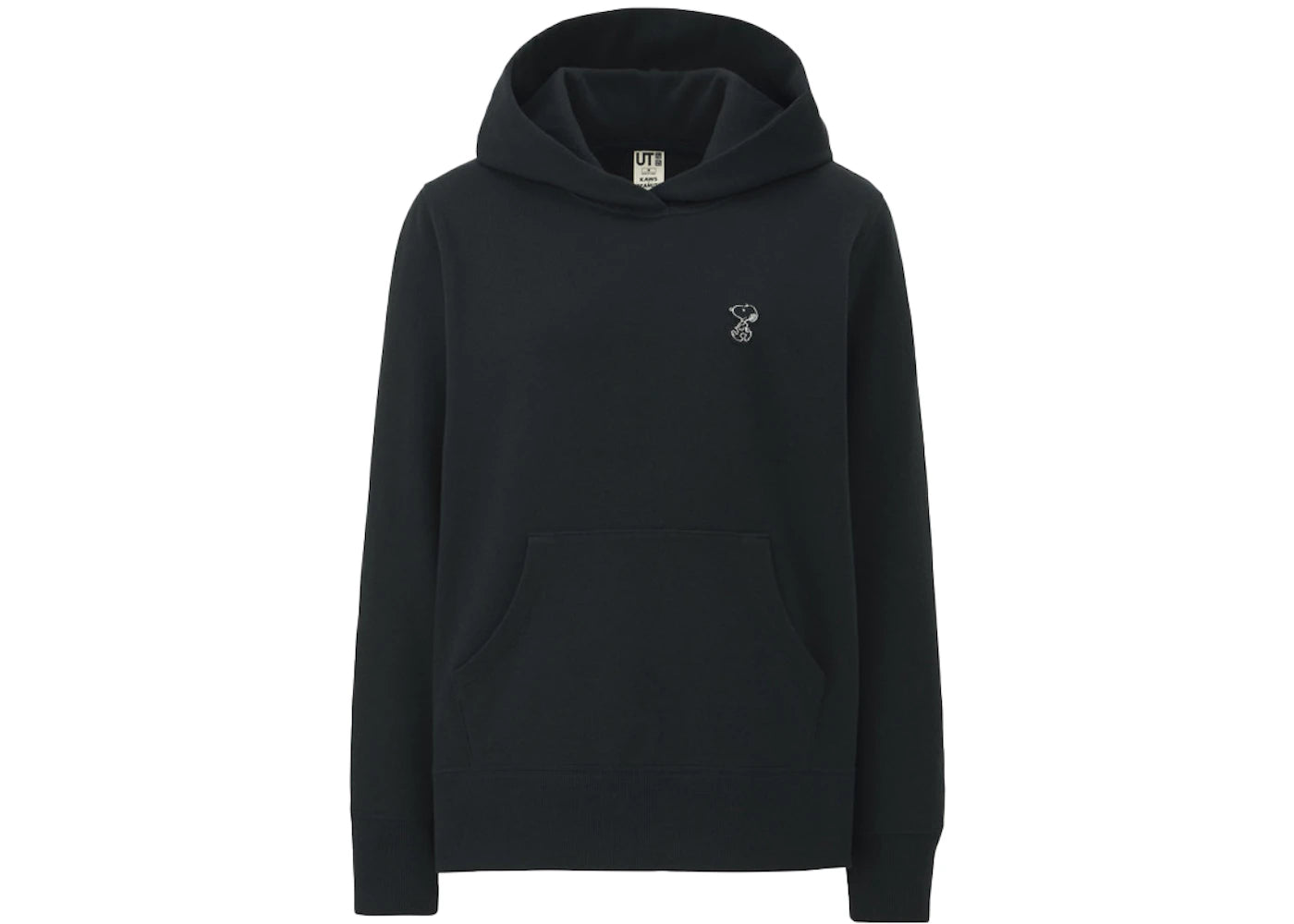 KAWS x Uniqlo x Peanuts Small Snoopy Hoodie (US Womens Sizing) Black