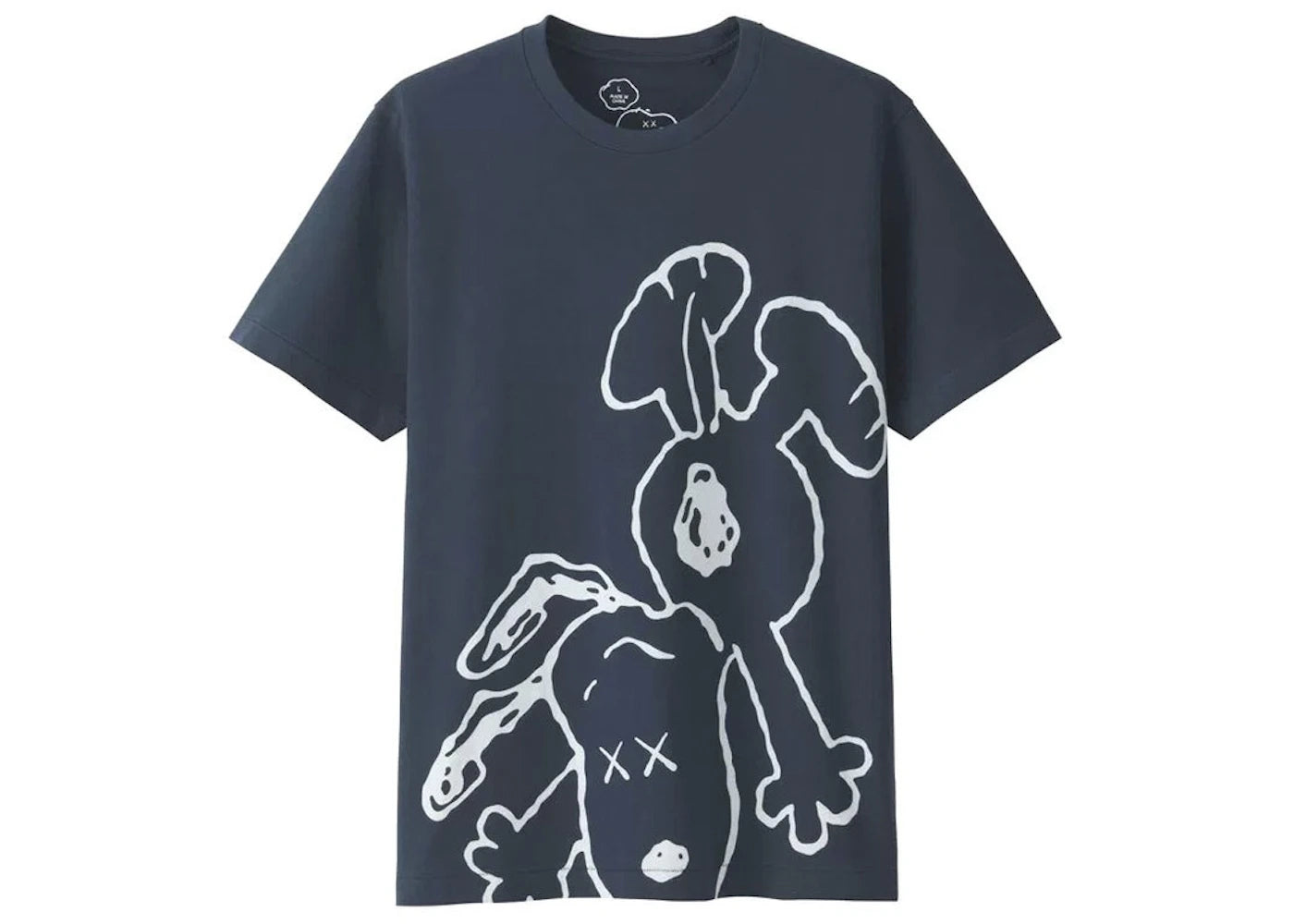 KAWS x Uniqlo x Peanuts Snoopy Falling Tee Navy
