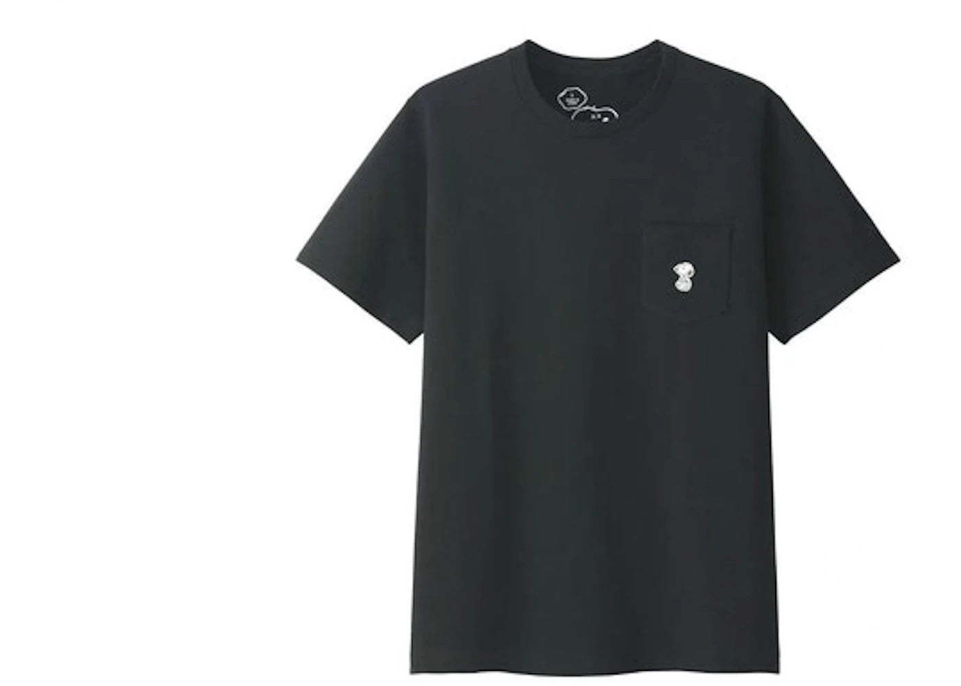 KAWS x Uniqlo x Peanuts Snoopy Pocket Tee (Japanese Sizing) Black