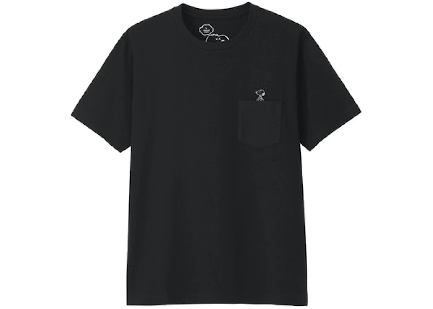 KAWS x Uniqlo x Peanuts Snoopy Pocket Tee (Japanese Sizing) (FW17) Black