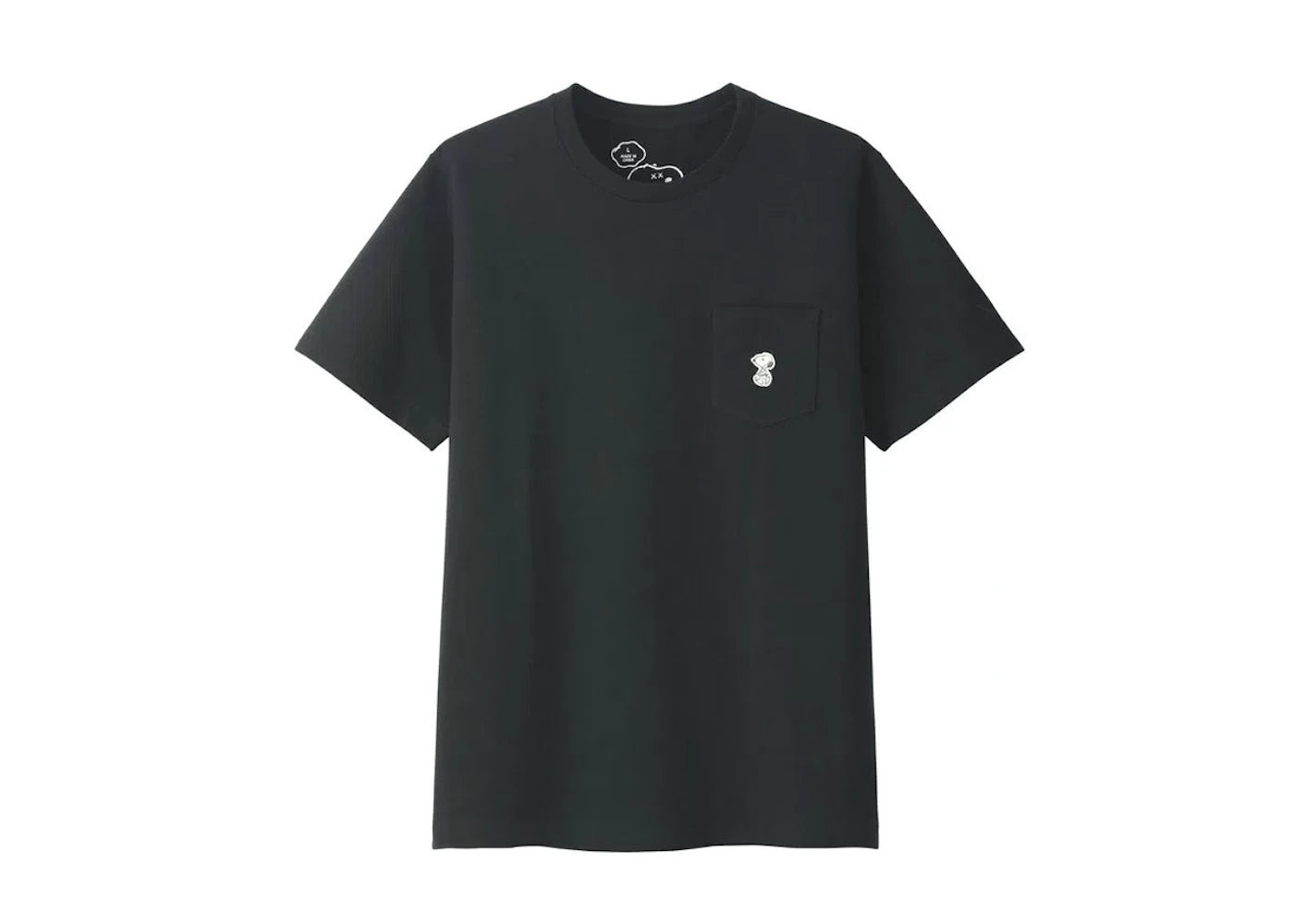 KAWS x Uniqlo x Peanuts Snoopy Pocket Tee Black