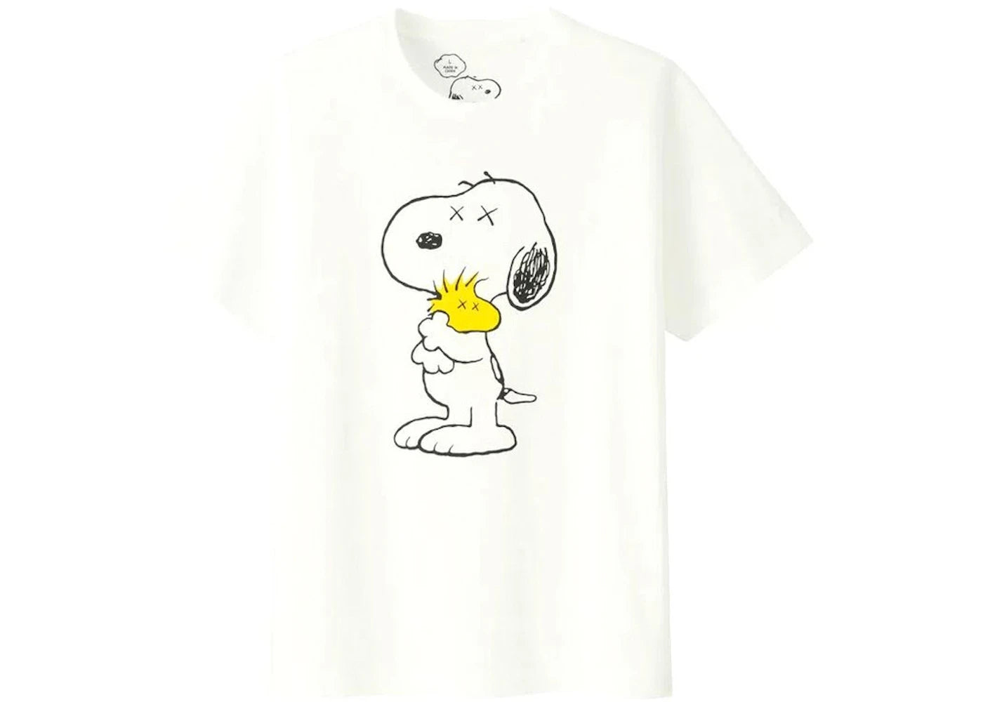 KAWS x Uniqlo x Peanuts Snoopy & Woodstock Tee White