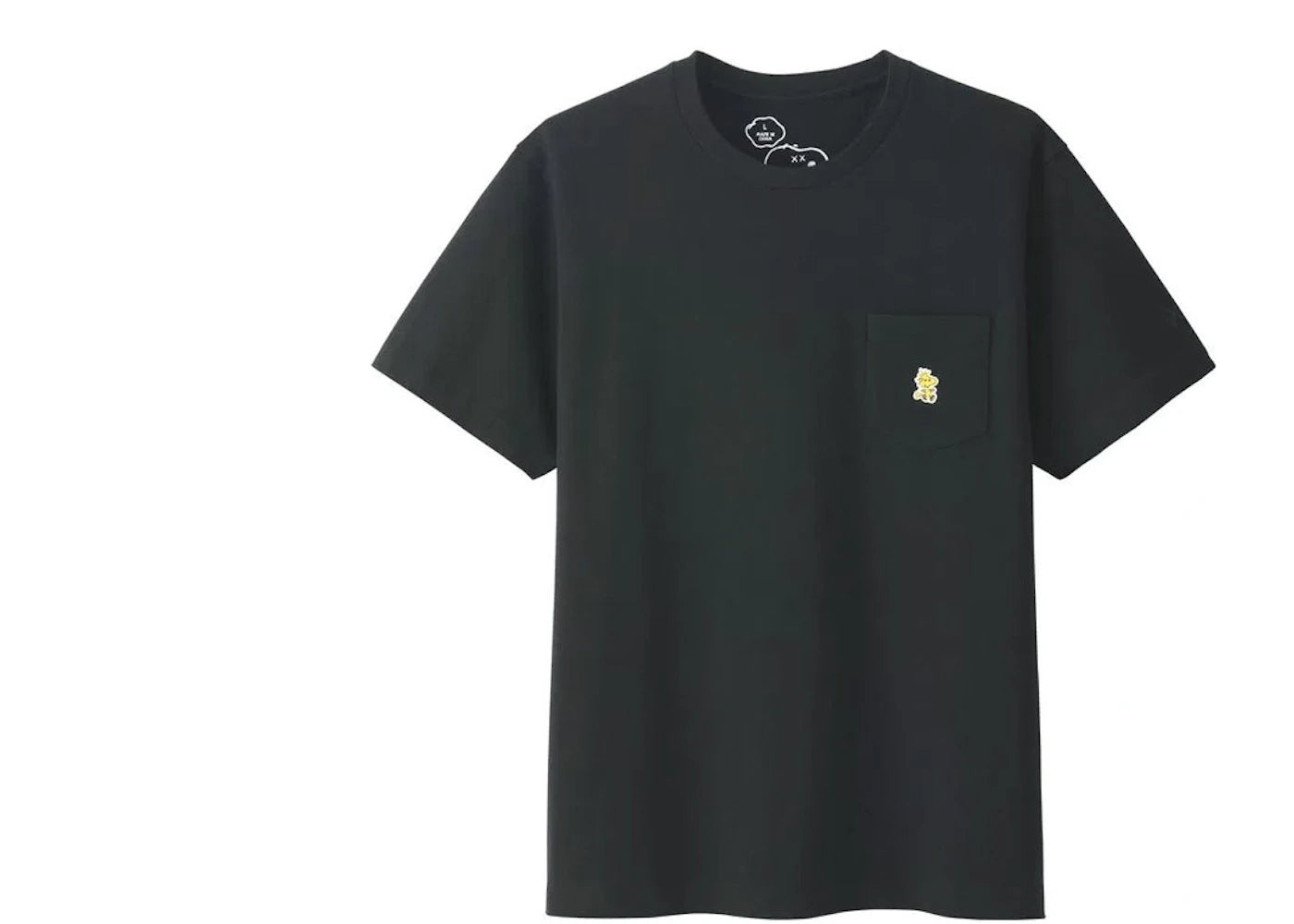 KAWS x Uniqlo x Peanuts Woodstock Pocket Tee Black