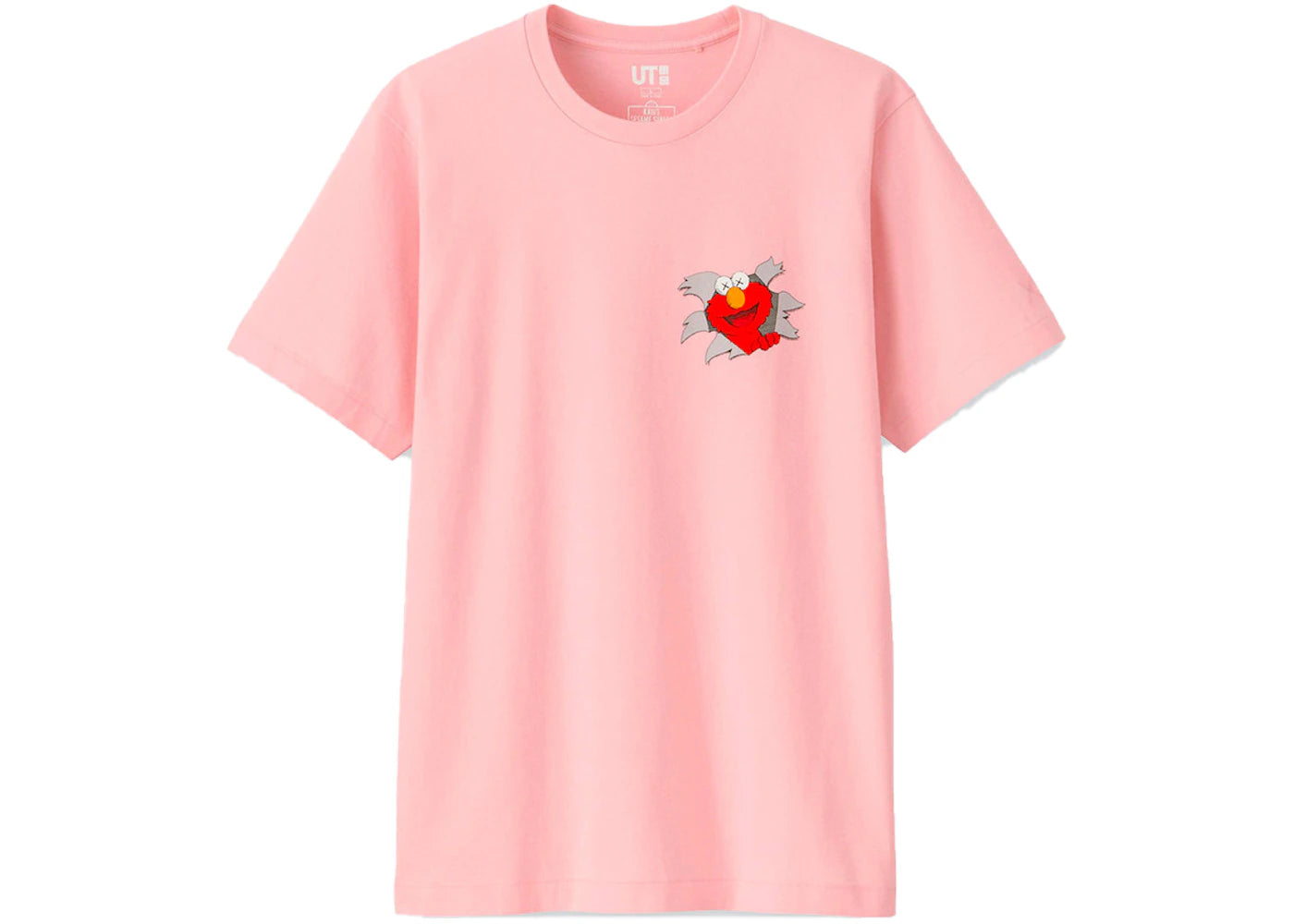 KAWS x Uniqlo x Sesame Street Elmo Tee Pink