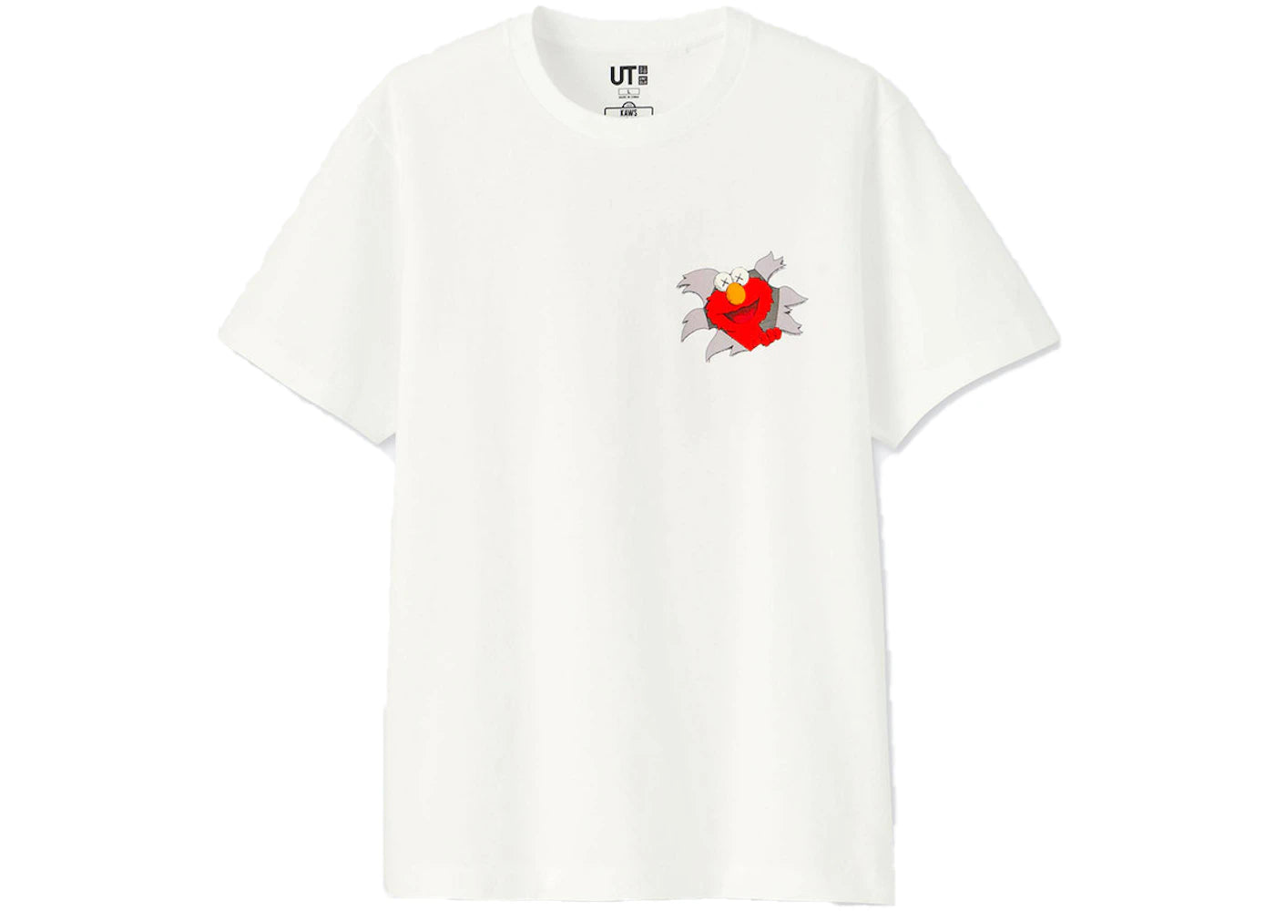 KAWS x Uniqlo x Sesame Street Elmo Tee White
