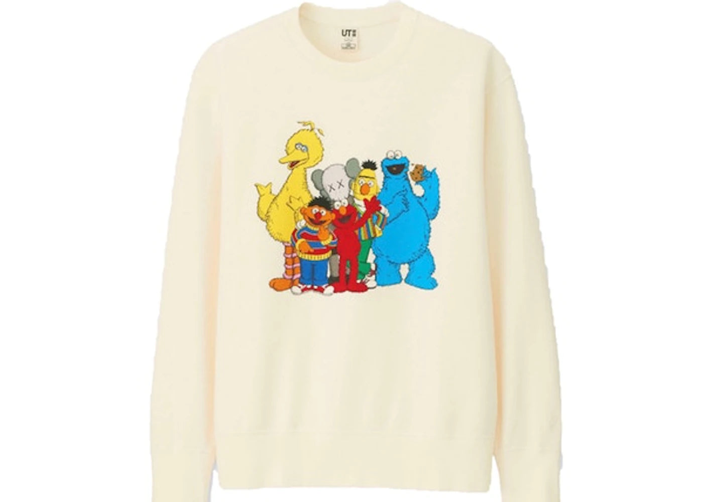 KAWS x Uniqlo x Sesame Street Group #2 Sweatshirt (Asia Sizing) Natural