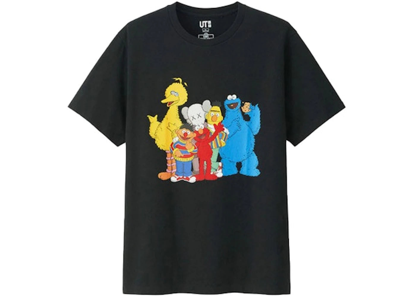 KAWS x Uniqlo x Sesame Street Group #2 Tee (Asia Sizing) Black