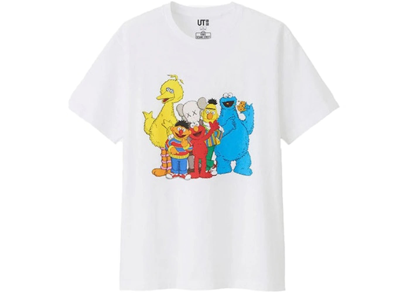 KAWS x Uniqlo x Sesame Street Group #2 Tee (Asia Sizing) White