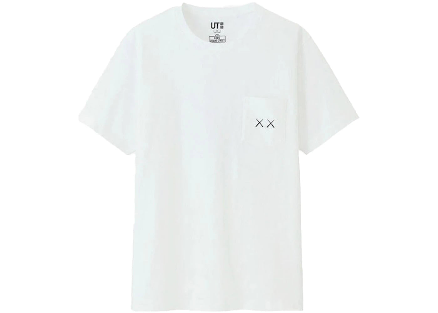 KAWS x Uniqlo x Sesame Street XX Pocket Tee White