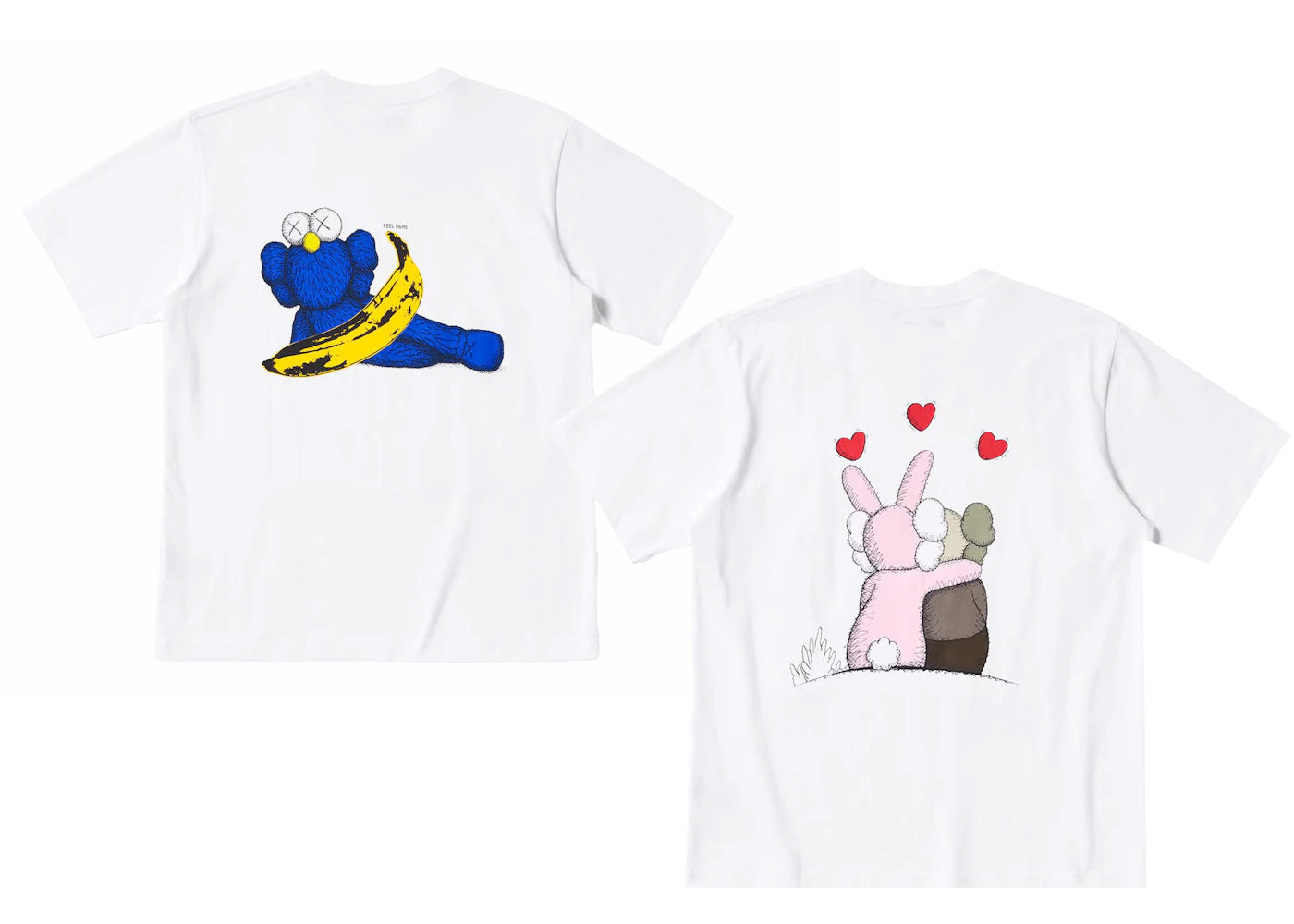 KAWS x Uniqlo Warhol UT Graphic 471321/476350 T-shirt Set (Asia Sizing) White/White