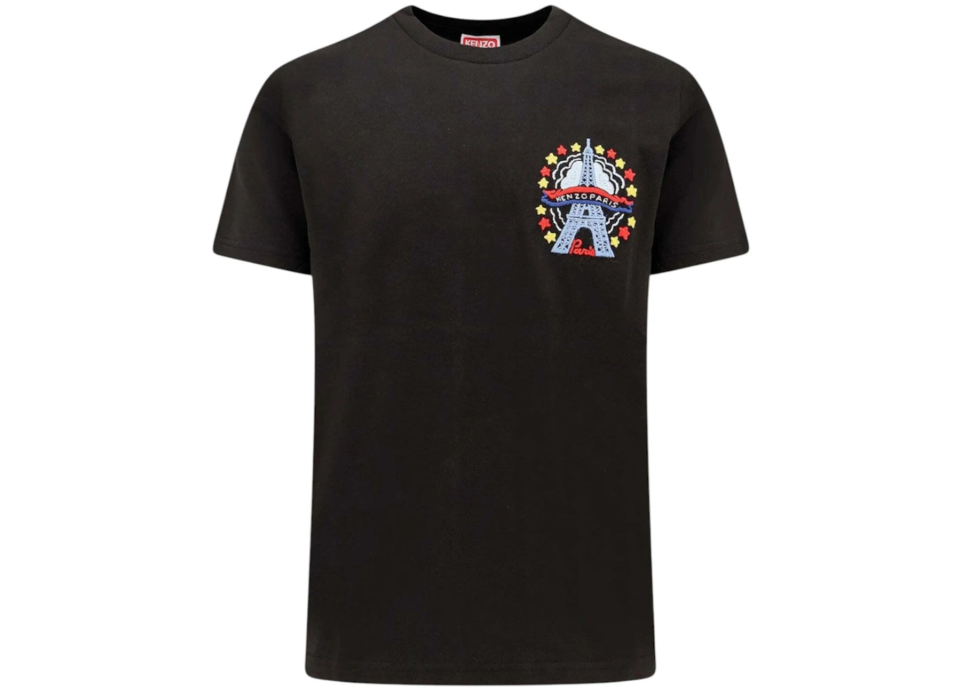 KENZO Drawn Varsity Embroidered Slim Fit T-shirt Black