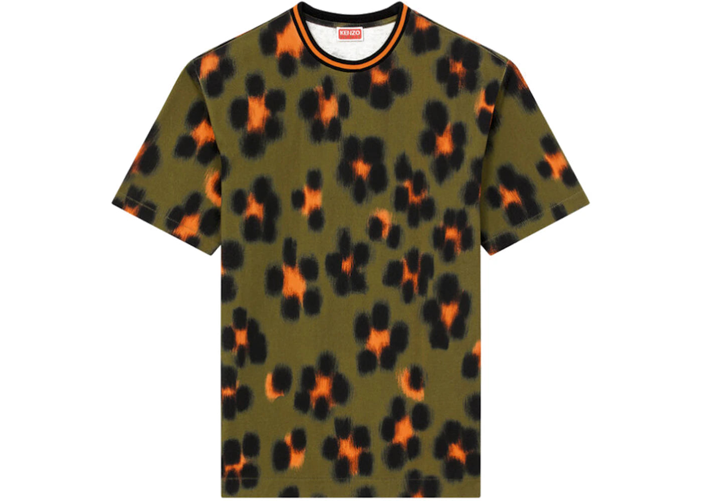 KENZO Hana Leopard T-Shirt Khaki