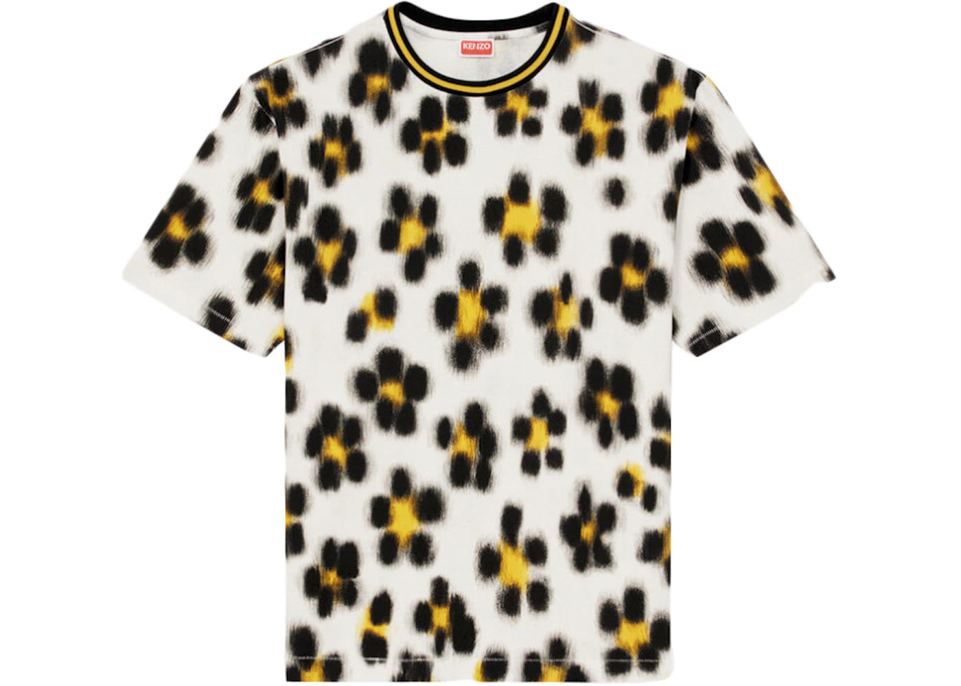 KENZO Hana Leopard T-Shirt Off White