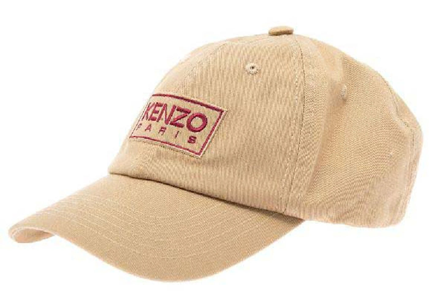KENZO Logo Patch Baseball Hat Beige