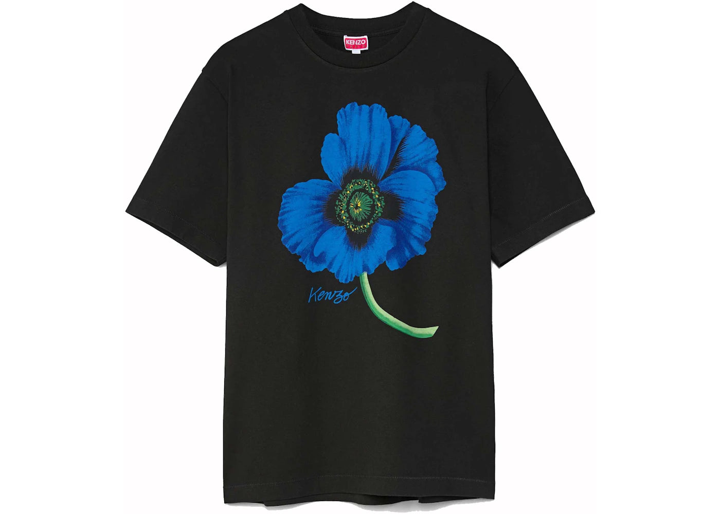 KENZO POPPY by Nigo Front Print T-Shirt Black