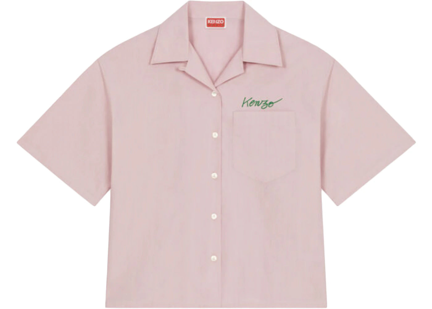 KENZO POPPY by Nigo Women's Hawaiian Pocket Shirt Rose