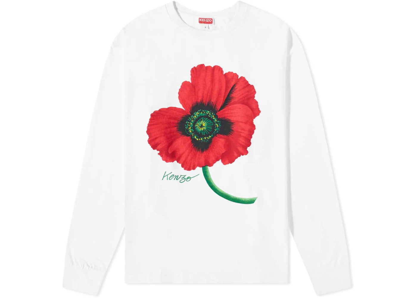 KENZO Poppy by Nigo Long Sleeve T-shirt White
