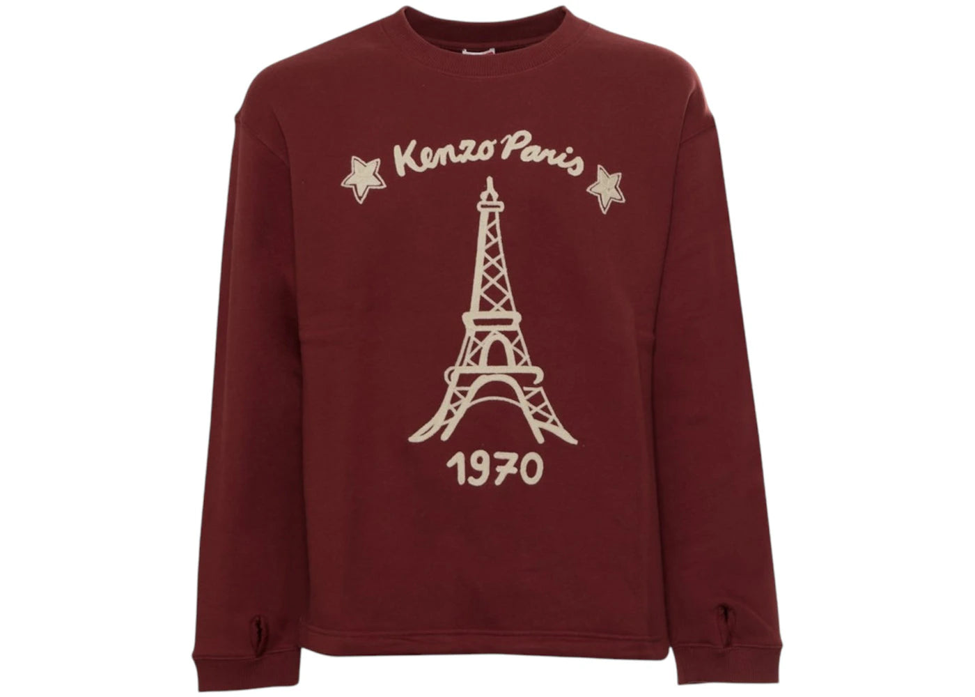 KENZO Souvenir Paris Logo Sweatshirt Burgundy