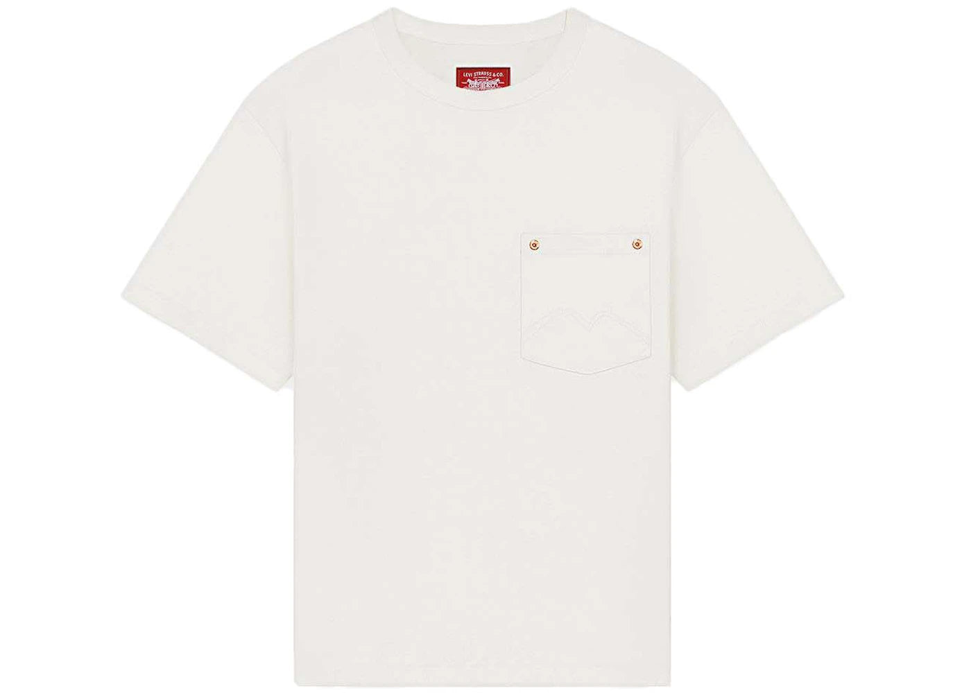 KENZO x LEVI'S Genderless Pocket T-Shirt Off-White