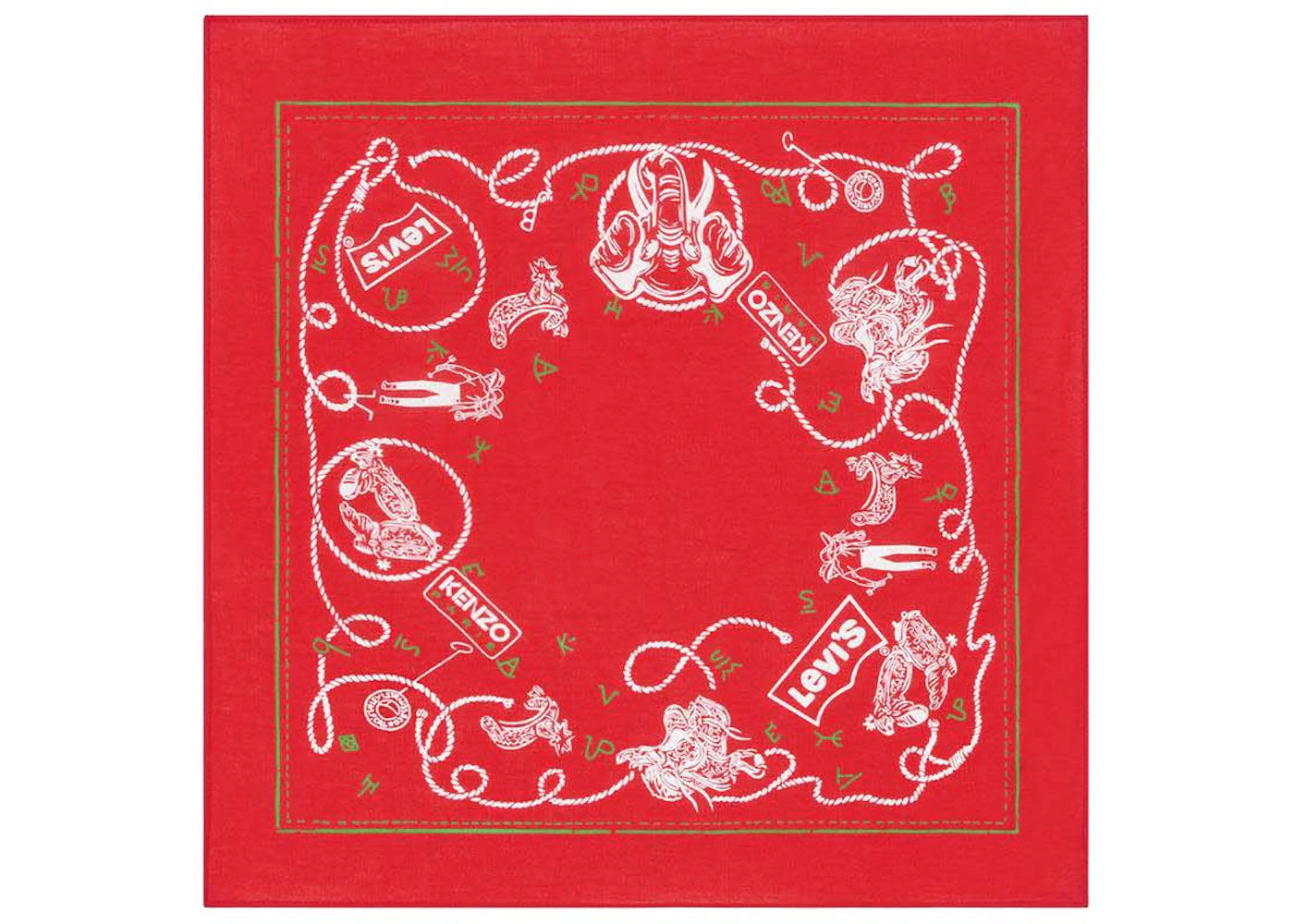 KENZO x LEVI'S Printed Bandana Cherry
