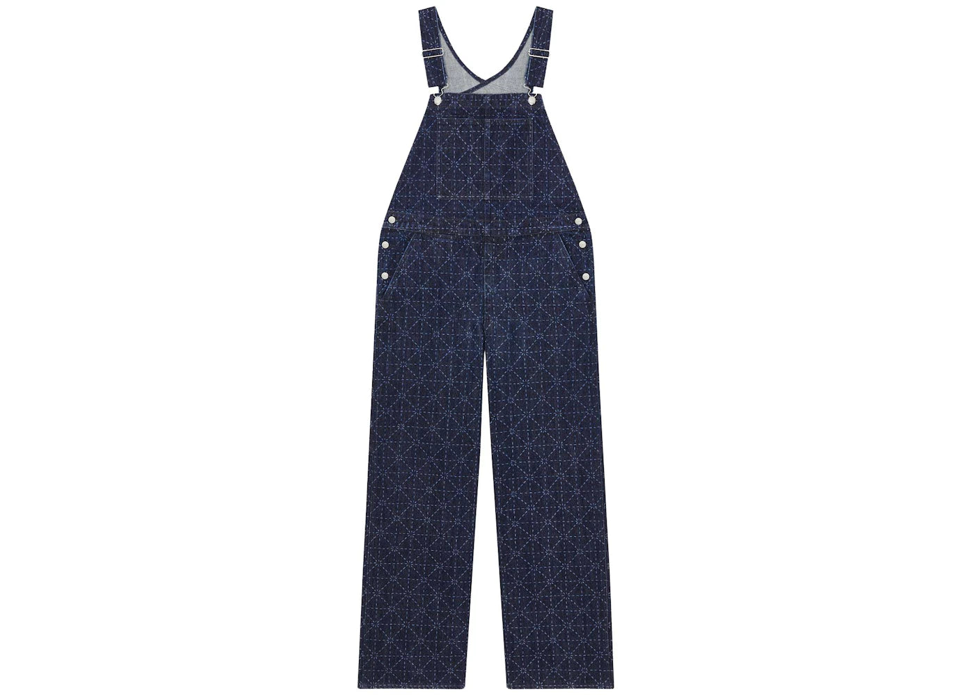 KENZO x LEVI'S Printed Denim Dungarees Rinse Blue Denim