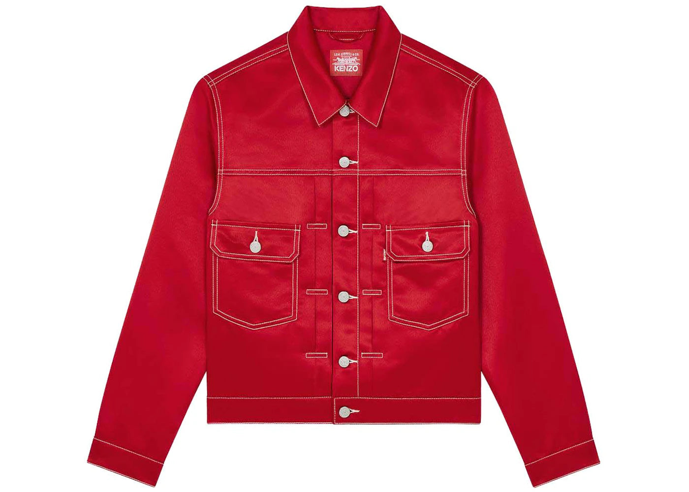 KENZO x LEVI'S Type II Genderless Trucker Jacket Cherry