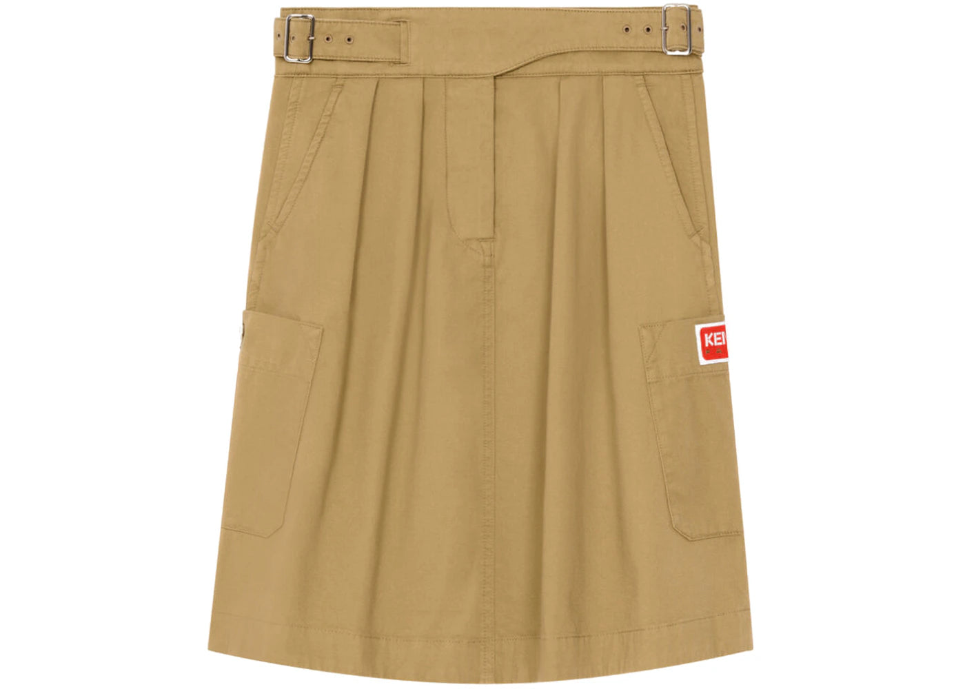 KENZO x Nigo Belted Military Skirt Beige