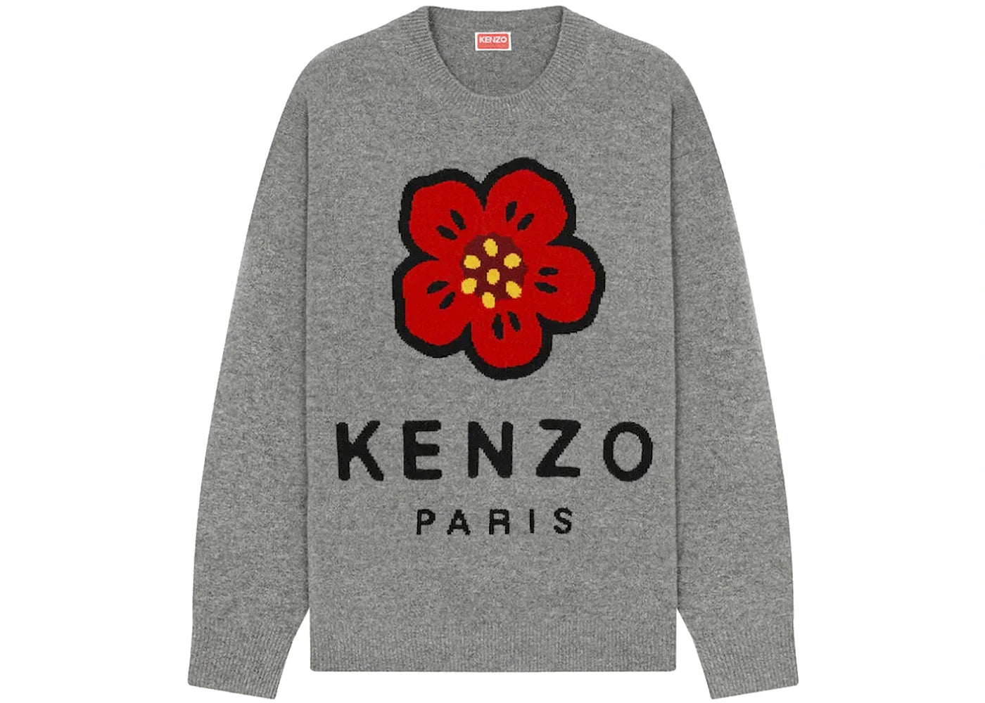 KENZO x Nigo Boke Flower Marino Wool Jumper Misty Grey