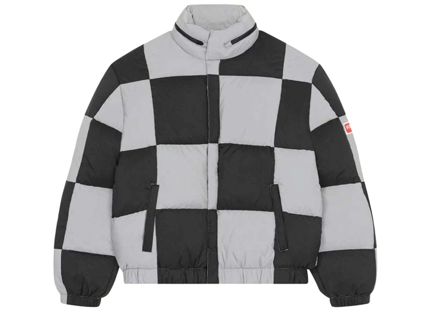 KENZO x Nigo Check Boxy Oadded Coat Black Grey