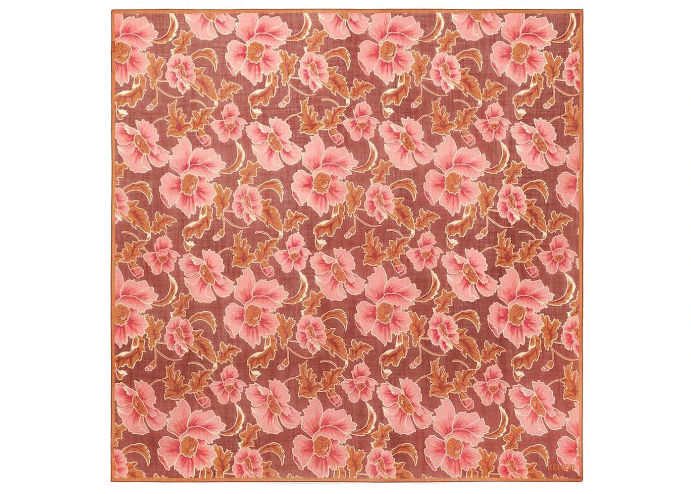 KENZO x Nigo Jungle Camo Large Wool Square Bordeaux