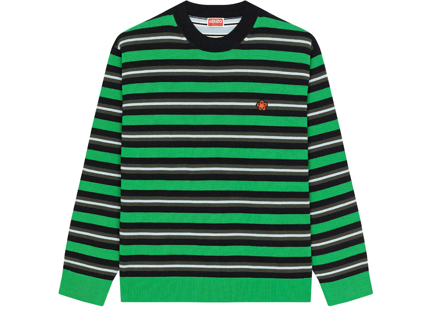 KENZO x Nigo Striped Jumper Grass Green