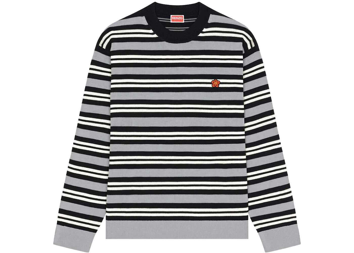 KENZO x Nigo Striped Jumper Misty Grey