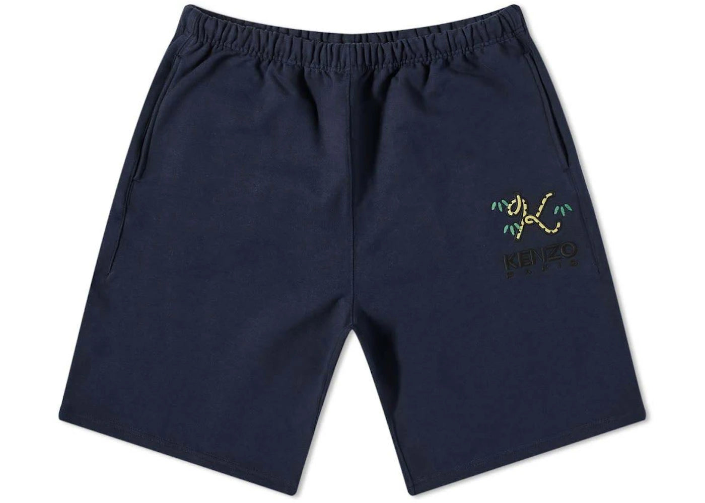 KENZO x Nigo Tiger Tail Logo Embridered Shorts Blue