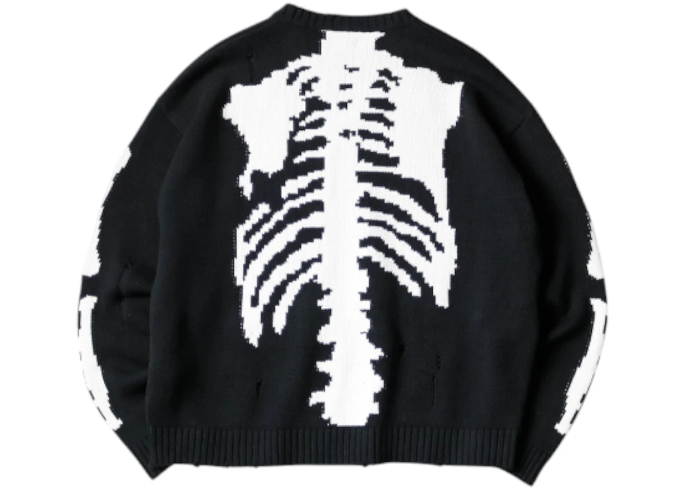 Kapital 5G Cotton Knit Bone Crewneck Black