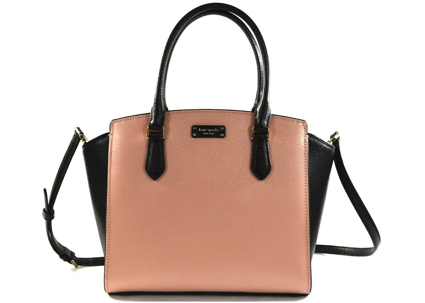 Kate Spade Jeanne Satchel Bag Medium Black/Pink