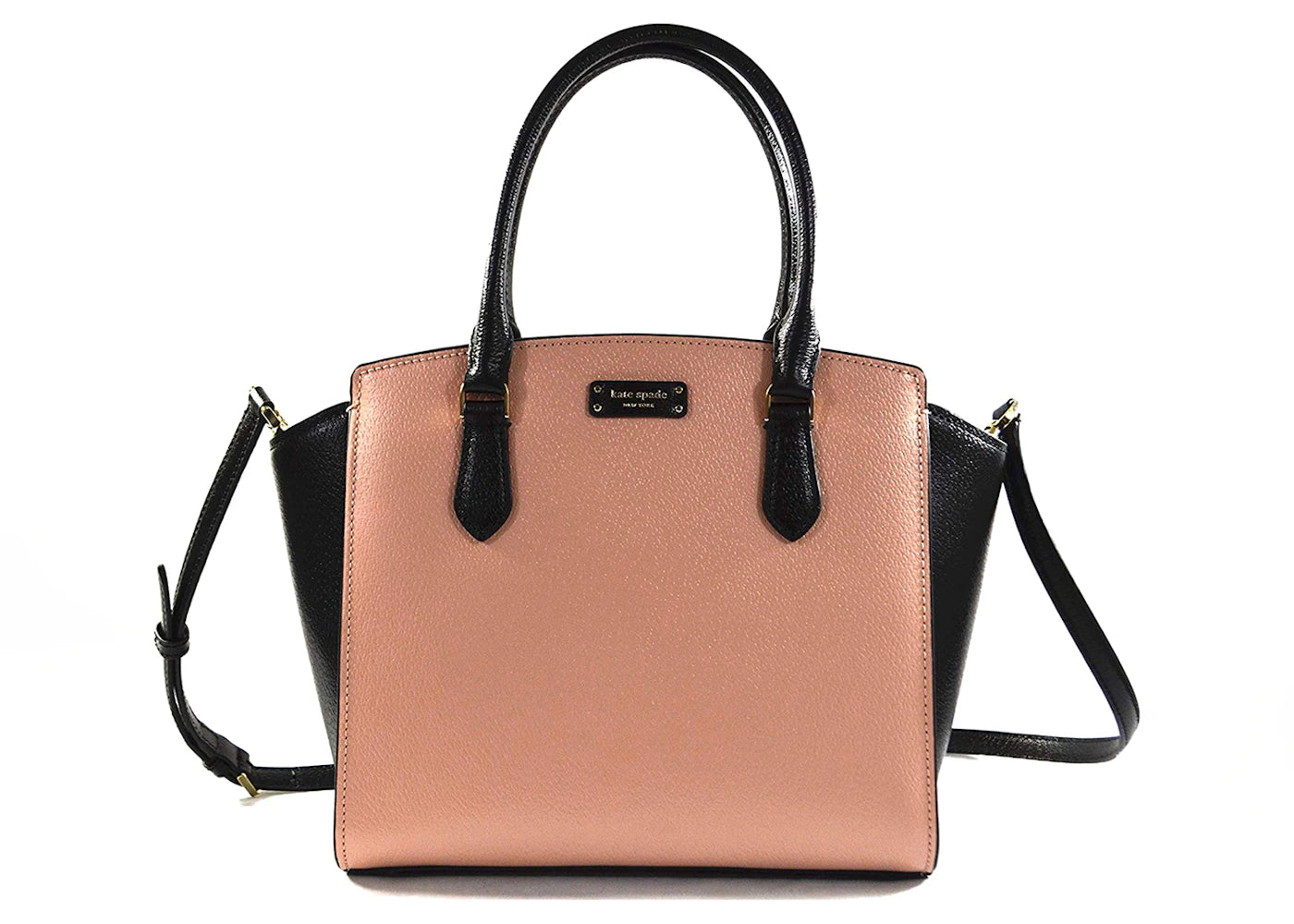 Kate Spade Jeanne Satchel Bag Medium Warm Vellum/Black