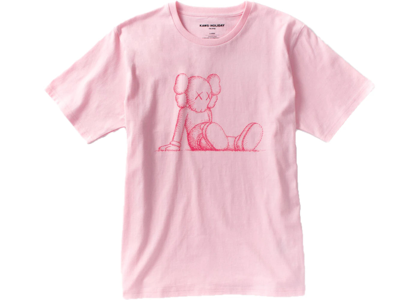 KAWS Holiday Limited Companion T-shirt Pink