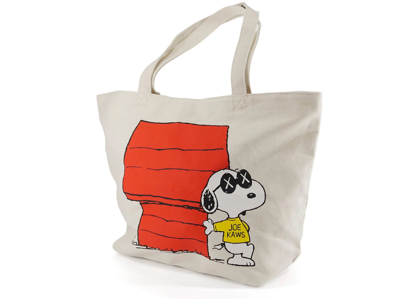 KAWS x Uniqlo x Peanuts Snoopy Dog House Tote Bag Beige