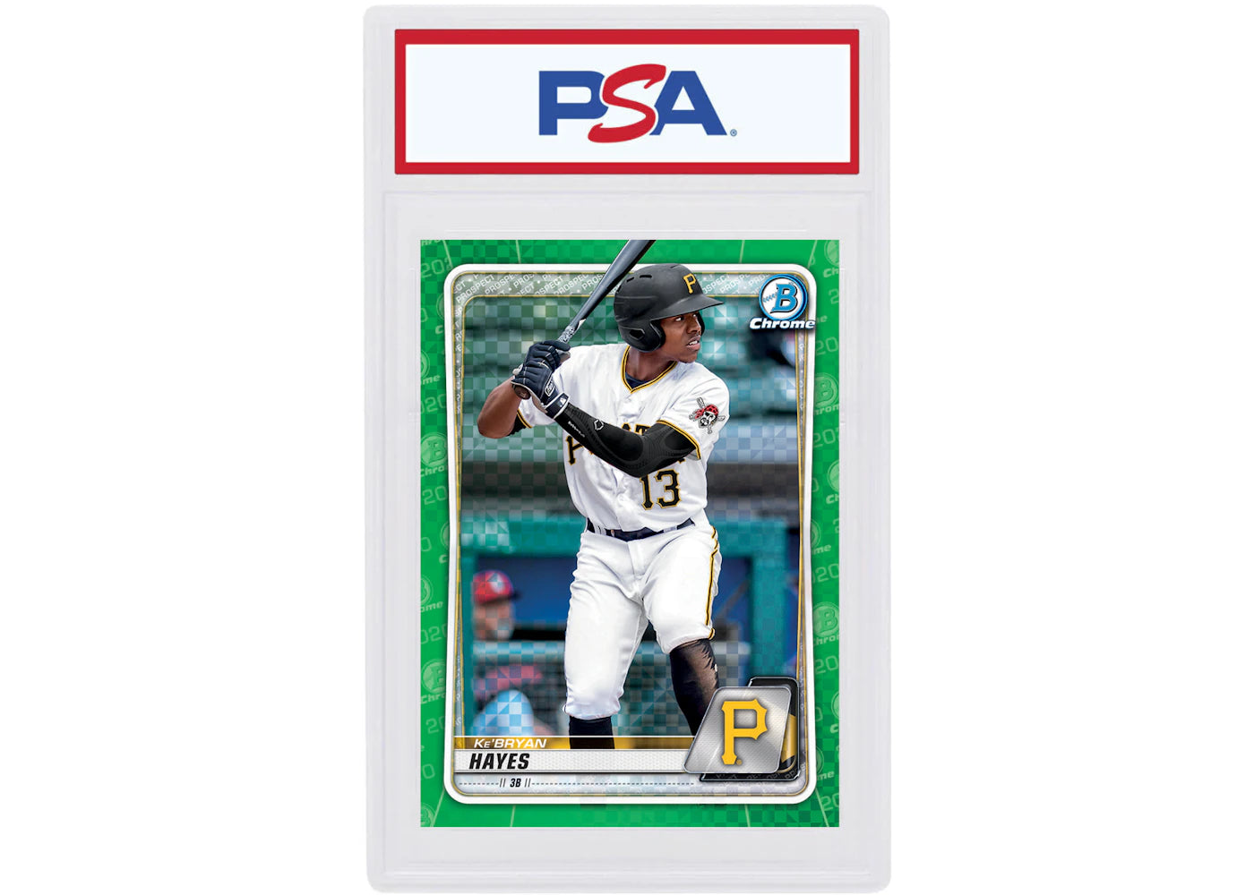 Ke'Bryan Hayes 2020 Bowman Chrome X Green X-Fractor /31 #BCP-220 (PSA or BGS Graded)