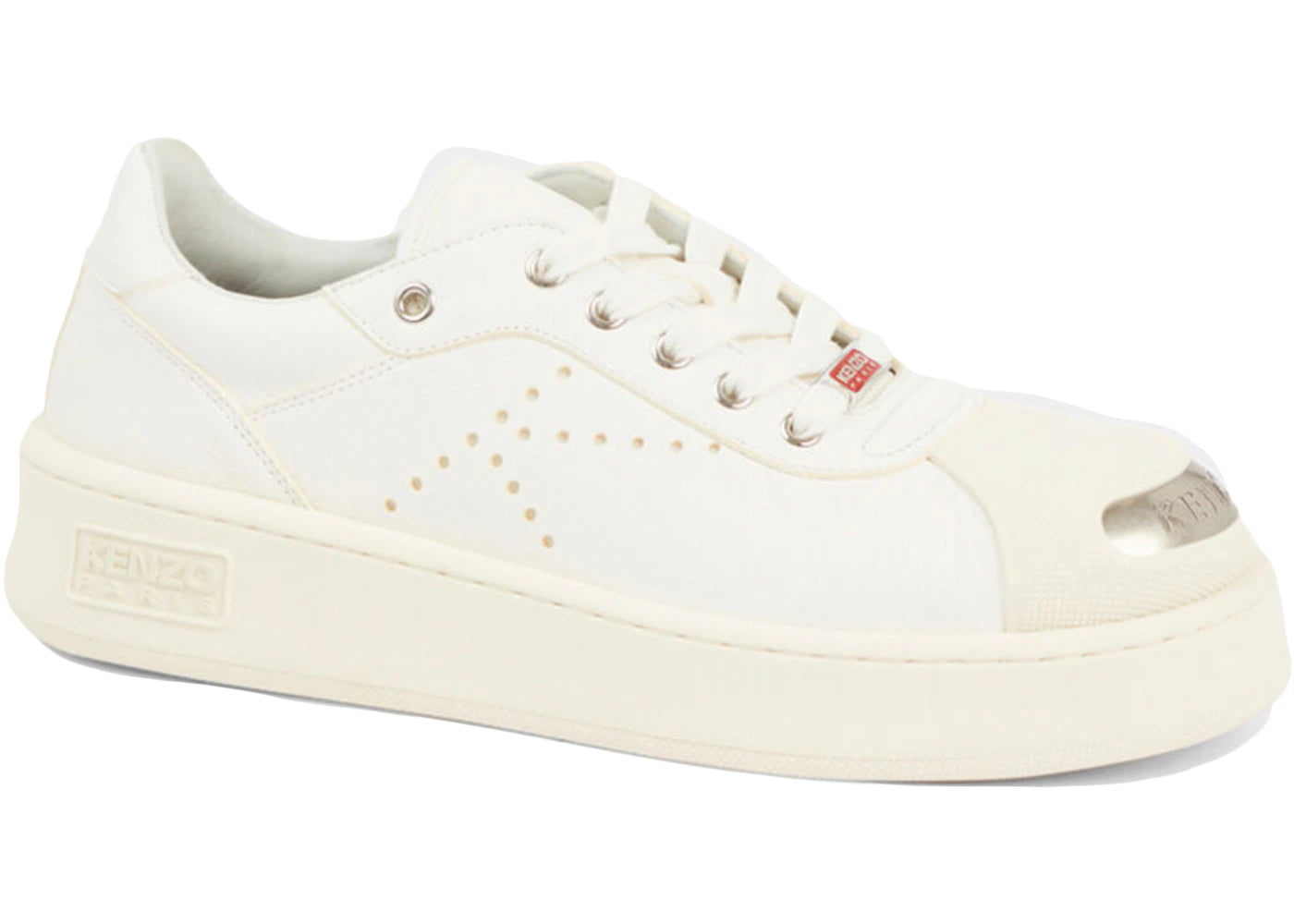Kenzo Hoops Low Top Trainers White