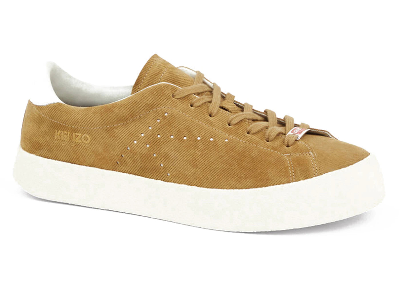 Kenzo Swing Low Top Trainers Suede Beige