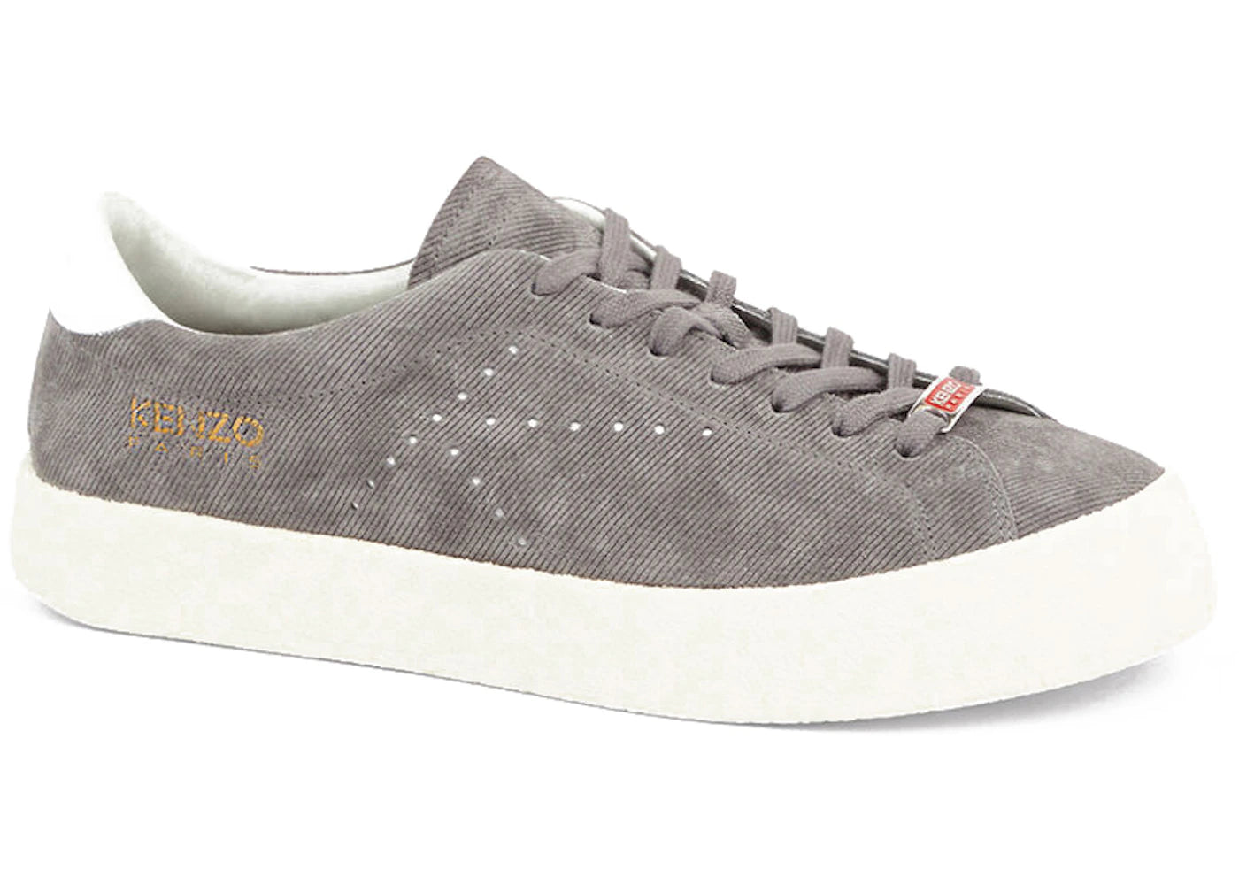 Kenzo Swing Low Top Trainers Suede Misty Grey