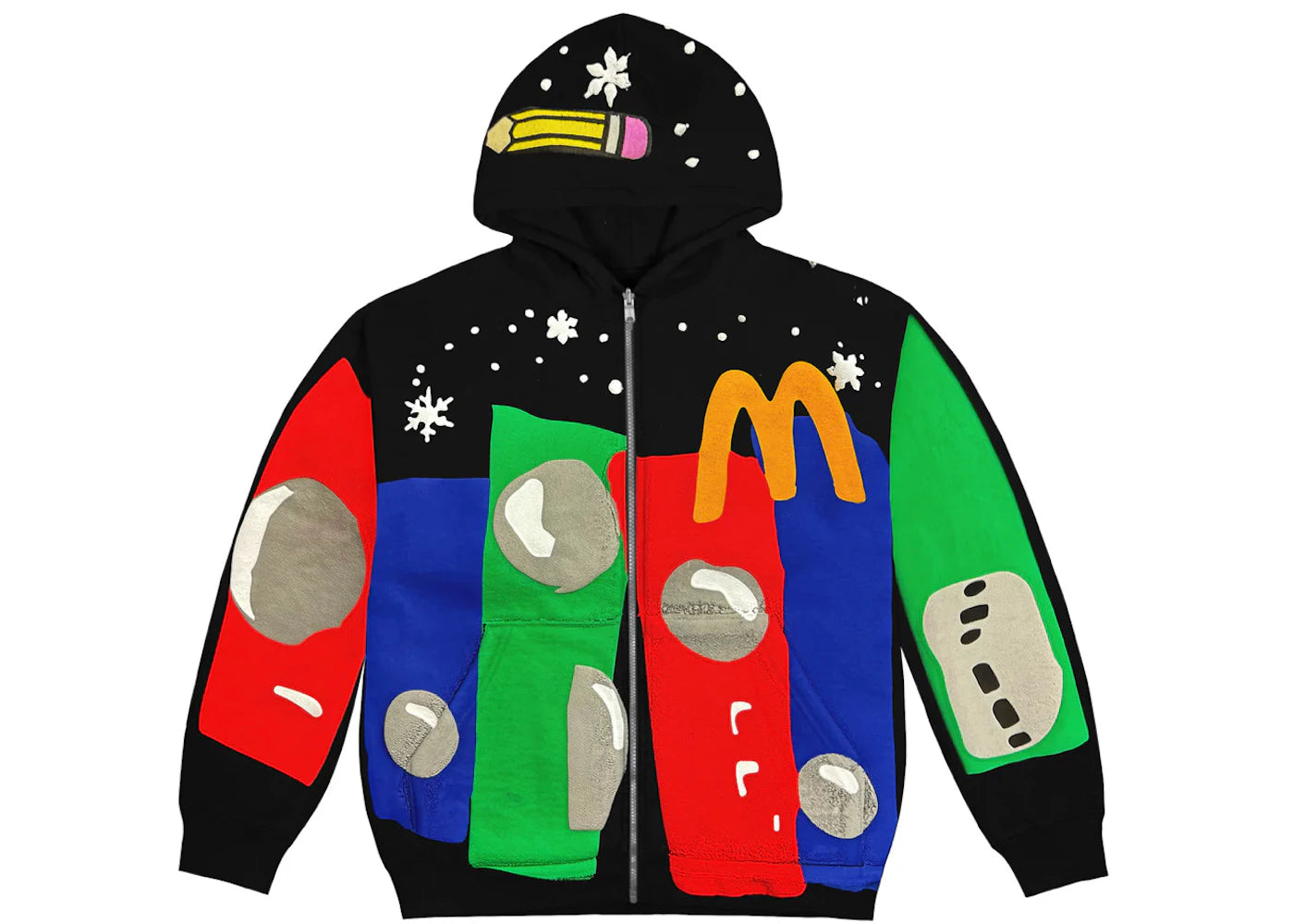 Kerwin Frost x McDonald's CPFM Uptown Moe Zip Hoodie Black