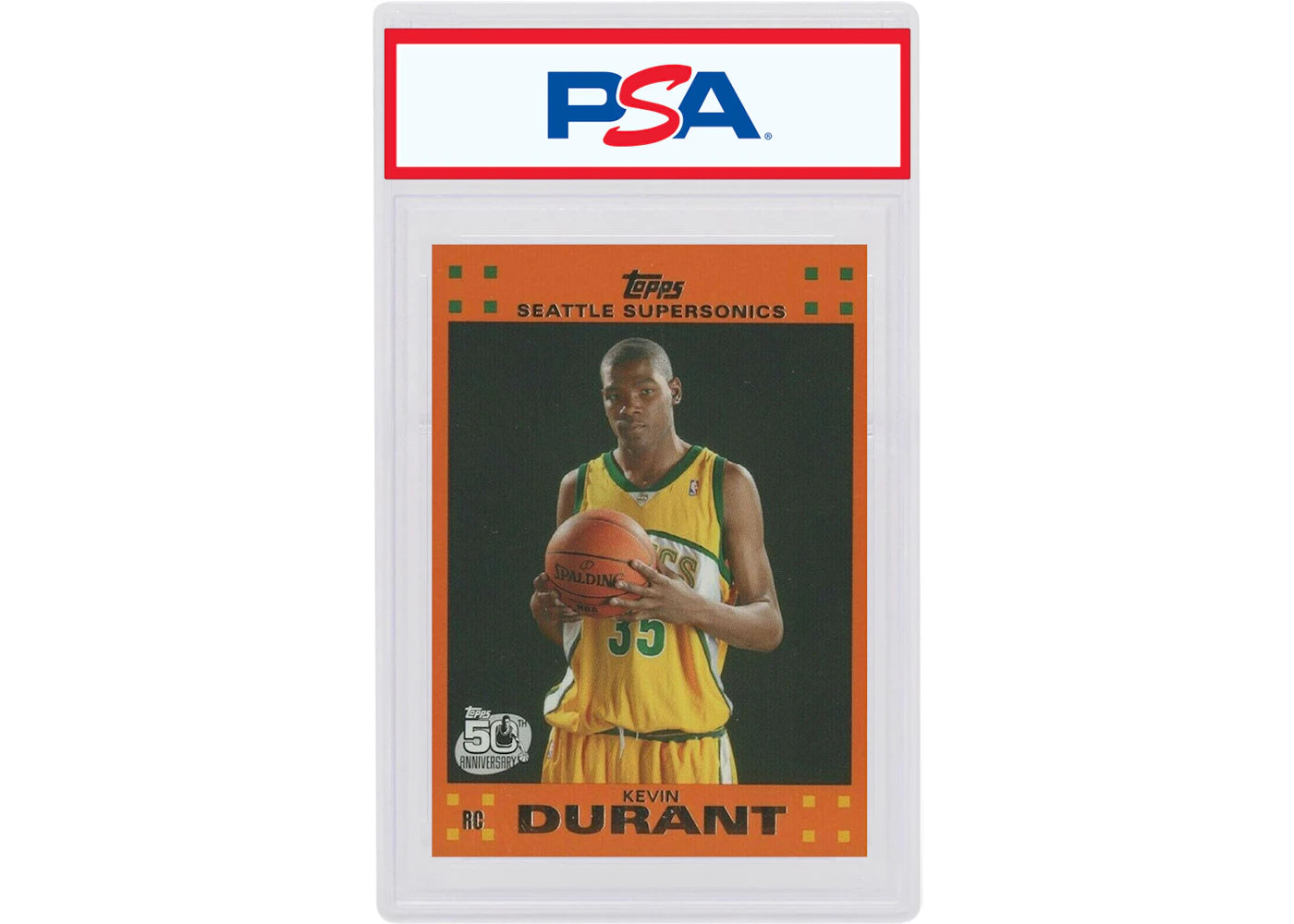Kevin Durant 2007 Topps Orange Rookie #2 (PSA or BGS Graded)