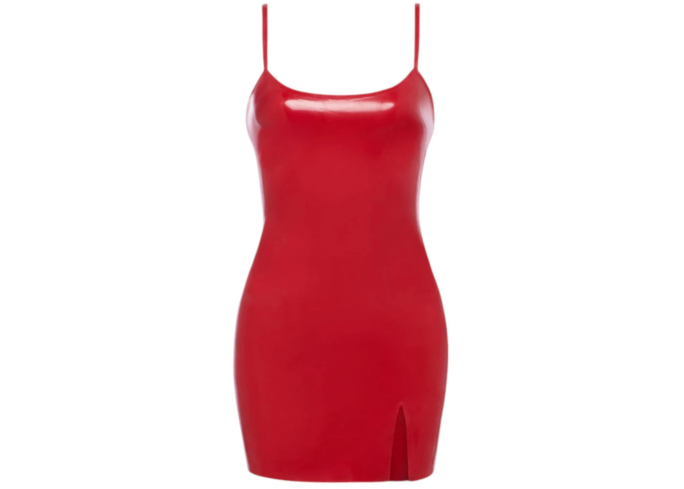 khy x Poster Girl Latex Mini Dress Rouge